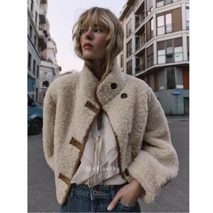 Zara REVERSIBLE DOUBLE-FACED JACKET